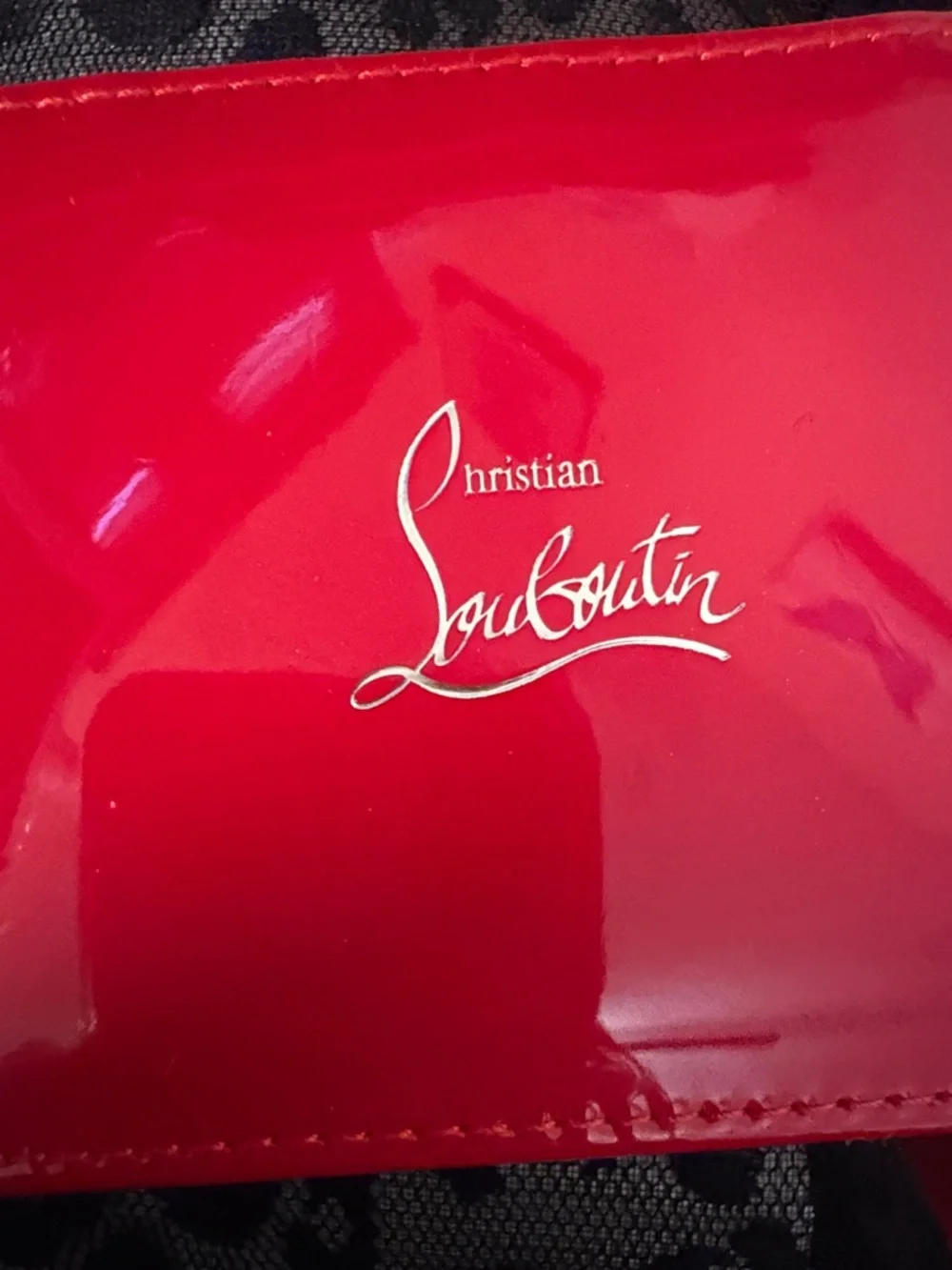 Christian Louboutin Red Glossy Case~ New - Picture 3 of 6
